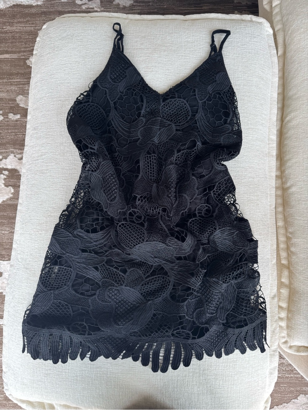 Express Black Lace Mini Dress